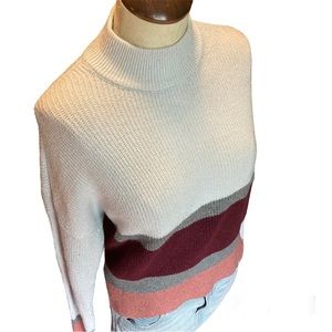 Arizona striped mock-neck women’s sweater Size Medium